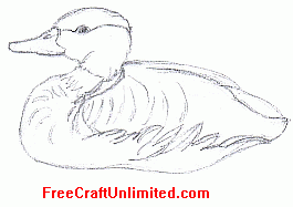 free original artwork duck template