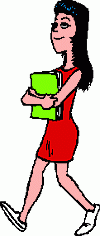 Girl Student Clipart