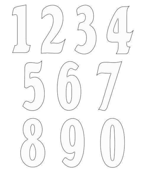 free printable numbers clipart - photo #41