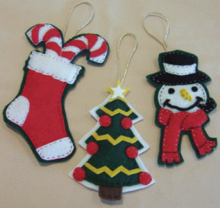 felt christmas ornaments