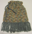 crochet drawstring purse