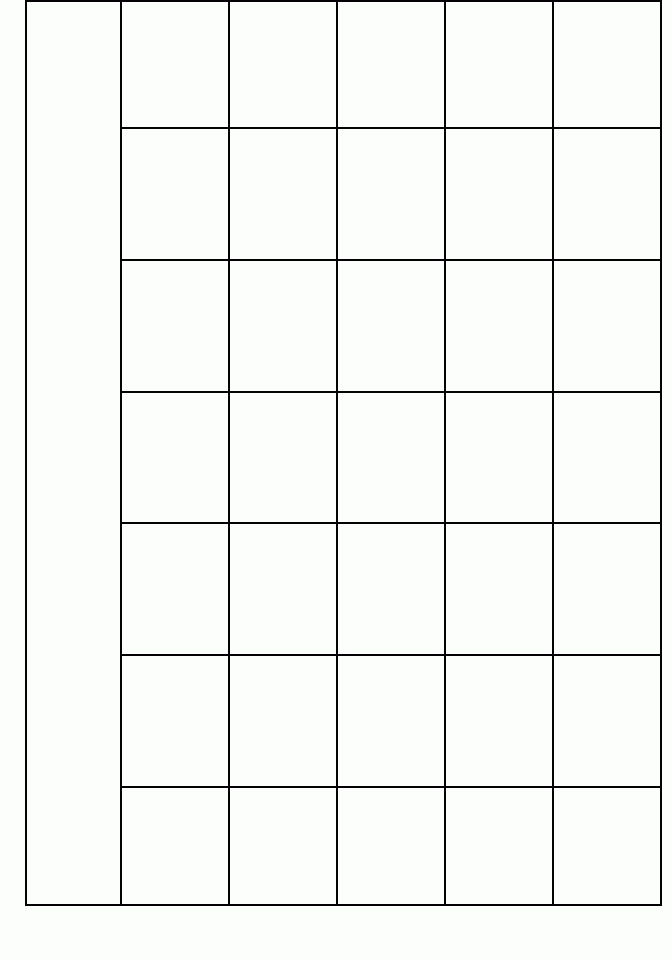 blank calendar template. Free Printable Blank Calendar