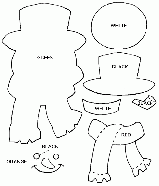 Snowman Head Template