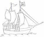 free original artwork pirate ship
