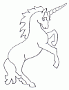 free original artwork unicorn rearing