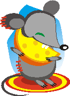 mouse with cheese applique