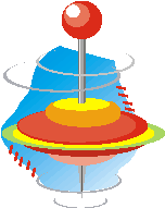 spinning top applique