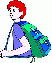 school clipart boy with backpack