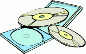 school clipart cd's and cd case