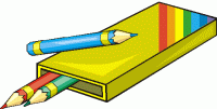 school clipart box of colored pencils