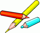 school clipart colored pencils
