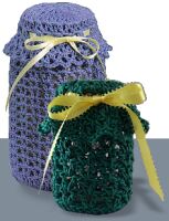 crochet jar covers