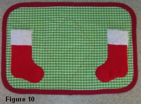 Christmas stocking placemat figure 10