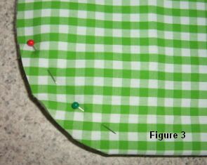 Christmas stocking placemat figure 3