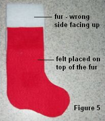 Christmas stocking placemat figure 5