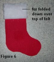 Christmas stocking placemat figure 6