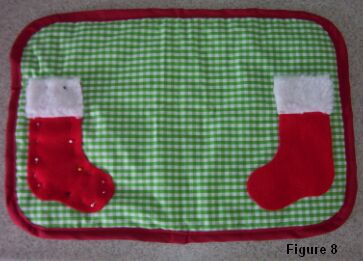 Christmas stocking placemat figure 8
