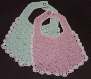crochet baby bibs