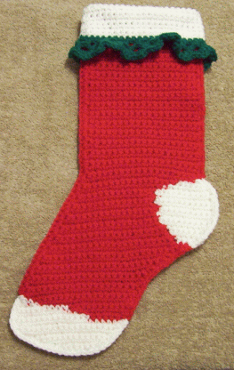 crochet christmas stocking