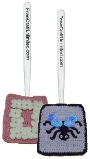 crochet fly swatter covers