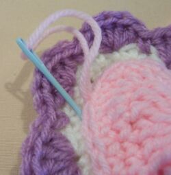 heart crochet pin cushion image 4
