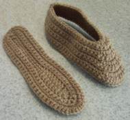 free crochet slippers pattern upper and sole