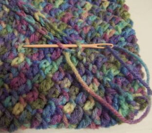 crochet striped potholder image 6