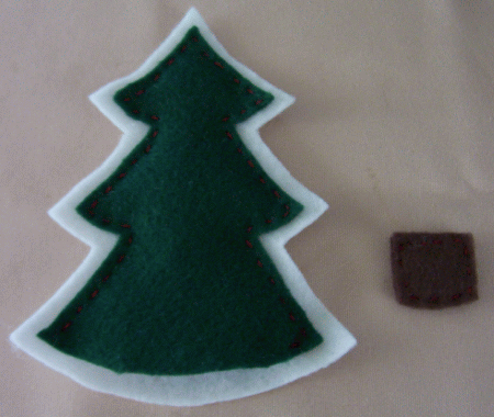 felt christmas tree ornament image 4