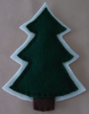felt christmas tree ornament image 5