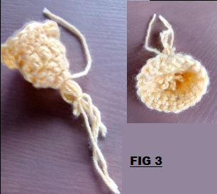 crochet daffodil stamen figure 3