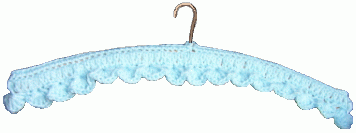 crochet clothes hanger cover