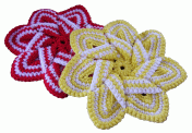 crochet flower hot pad