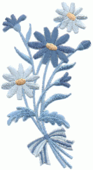 flowers blue large